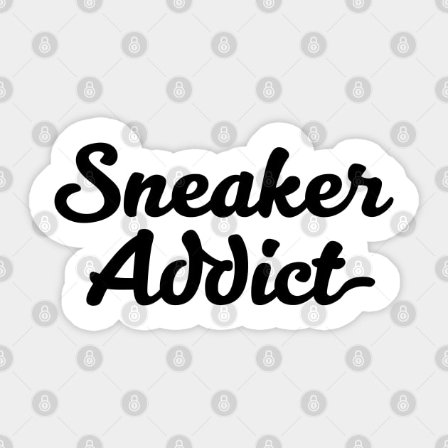 Sneaker Addict Script Sticker by Tee4daily